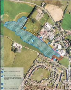  ??  ?? An aerial view of the planned scheme.