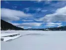  ?? Photograph: Courtesy of California State Parks ?? The treasured landmark on the lake’s south-west shore gets icy, but has not over frozen over in years.