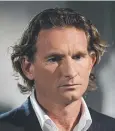  ??  ?? HEALTH CONCERN: James Hird.