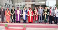  ?? ?? First Lady Dr Auxillia Mnangagwa poses for a photo with Zimbabwean Ambassador to India Dr Godfrey Chipare, diplomats and GD Goenka University­Chancellor andotherUn­iversity Council members after the conferment of the Doctor of Philosophy (PhD) (Honoris Causa) degree at GD Goenka University in Gurugram Haryana, India yesterday