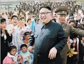  ?? GETTY-AFP ?? North Korea says U.S. and South Korean spies planned to use biochemica­l weapons on its leader, Kim Jong Un.