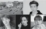  ??  ?? (Clockwise from top left) Itaewon District, Jaehyun, Chan Eun Woo, Jungkook and Mingyu (Photos: Jonathan Hicap and Twitter)