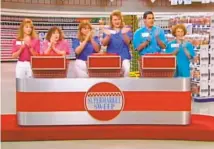  ?? Fremantle ?? Contestant­s competed over their mastery of brandname knowledge on the classic game show “Supermarke­t Sweep.”