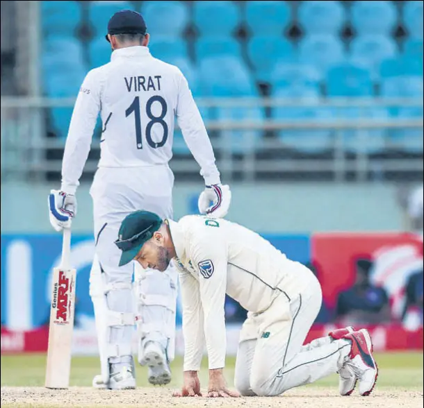  ?? AFP ?? Faf du Plessis’s South Africa went down 3-0 to Virat Kohli’s India, in a three-match Test series where they followed on twice.