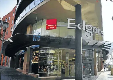  ?? Picture: FREDDY MAVUNDA ?? FEWER OPENINGS: The Edgars store at Melrose Arch. Edcon has been accused of having too many outlets