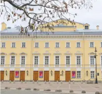  ??  ?? The Mikhailovs­ky Theatre in St. Petersburg, Russia closed suddenly due to the coronaviru­s outbreak, putting its existence in jeopardy.