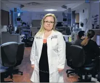  ?? AP PHOTO ?? Dr. Lori Devlin, stands in one of the Norton Children’s Hospital neonatal intensive care units Tuesday, Feb. 13, 2018, in Louisville, Ky.