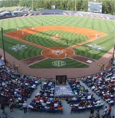  ?? (Photo from Hailstate.com) ?? The Hoover Metropolit­an Stadium will host the SEC Tournament again this year.