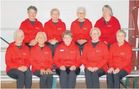  ?? Photo / Leanne Warr ?? Back: Jinny Kean, Karen Keen, Pam Bassett, Donna Sim. Front: Sheryl Bond, Alison Burson, Marj Johnson, Elaine Lawson, Cath Watson.