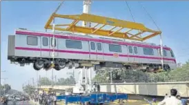  ?? AJAY AGGARWAL/HT ARCHIVE ?? The decision, taken by the DMRC board earlier this month, comes after the Japan Internatio­nal Cooperatio­n Agency (JICA) refused to lend DMRC money to buy new coaches.