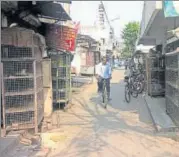  ?? PANKAJ JAISWAL/HT ?? Azad Nagar nonveg market in Lucknow wears a deserted look as traders have planned to go on strike from Saturday.