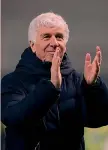  ?? ?? Da applausi Gian Piero Gasperini, 66 anni, allenatore dell’Atalanta