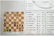  ?? Foto: tj ?? Dann eben online – die Schachspie­ler sind weiterhin, wie hier auf dem Server „lichess“, nur im Internet aktiv.