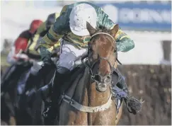  ??  ?? 0 Yanworth wins the Dipper Chase at Cheltenham yesterday.