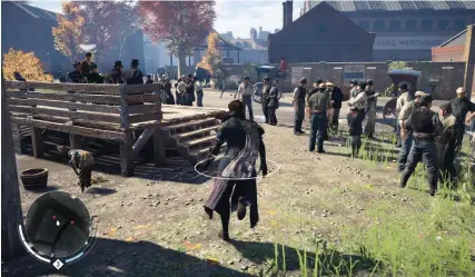  ??  ?? Some PS4 Pro visual overhauls fare better than others, even from within the same publisher. At the suboptimal end of the spectrum is Assassin’s Creed Syndicate, which renders certain UI elements at native 4K while applying rough-and-ready upscaling...