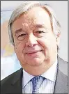  ??  ?? Antonio Guterres
