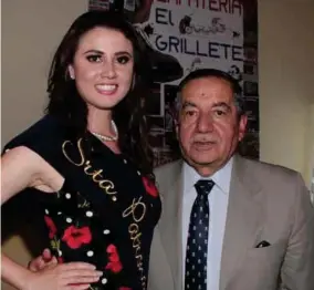  ??  ?? Nancy Sarrade y Pepe Granizo, presidente de APDP.