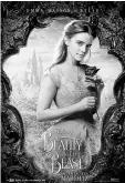  ??  ?? Dan Stevens as the Beast and Emma Thompson as Belle the Beauty.