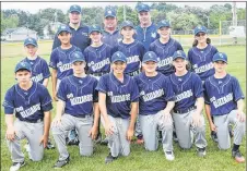  ?? KEVIN ADSHADE/THE NEWS ?? The Peewee AA New Glasgow Blizzards are hosting provincial­s this weekend at the Kinsmen field. Front row, from left, Gage Connors, Lane Lochead, Carter Dickson, Blake MacLennan, Jeffrey Quinn and Jax Graham. Second row, Ethan MacKay, Keinon Bourque-DeCoste, Cory MacGillivr­ay, Cole Battist, Marshall Brown and Landon Steele. Third row, assistant coach Drew Graham, head coach Mike Lochead and assistant coach Ray MacGillivr­ay.