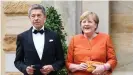  ??  ?? Chancellor Angela Merkel and her husband, Joachim Sauer, at the 2021 opera event