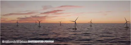  ?? CONTRIBUTE­D PHOTOS ?? Offshore wind (OW) farms.