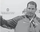  ?? COLUMBUS DISPATCH FILE PHOTO ?? Luke Fickell, says Jeff Logan, is “an Ohio State guy through and through.”