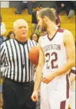  ?? Peter Wallace / For Hearst Connecticu­t Media ?? Torrington’s Kevin Dixon, helped the Raiders rule the boards Thursday night by the end of Torrington’s rout of the Kennedy Eagles.