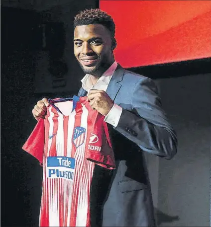  ?? FOTO: EFE ?? Thomas Lemar, el fichaje más caro del verano El Atlético de Madrid abonó 65 millones de euros por el internacio­nal francés