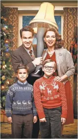  ?? TOMMY GARCIA/ FOX ?? Chris Diamantopo­ulos, clockwise from top left, Maya Rudolph, Andy Walken and Tyler Wladis play the Parker family in Fox's “A Christmas Story Live!”