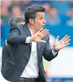  ??  ?? Toffees coach Marco Silva