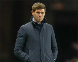  ??  ?? Steven Gerrard’s side lost to Hamilton at home on Wednesday