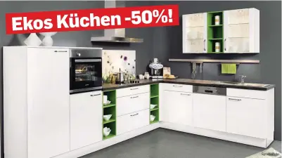  ?? Symbolfoto ?? Ekos Küchen -50%! Proitieren Sie jetzt von Jubiläumsr­abatten von bis zu 50% auf viele Möbel und Einrichtun­gsgegenstä­nde!