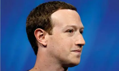  ??  ?? Mark Zuckerberg owns a 13% stake in Facebook. Photograph: Charles Platiau/Reuters