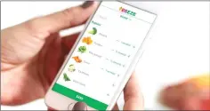  ?? — CSIRO photo ?? The VegEze app prods users to eat more vegetables.