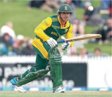  ?? BACKPAGEPI­X ?? ON EDGE: Quinton de Kock has lacked confidence at the crease for the Proteas in Bangladesh.