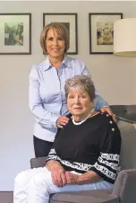  ?? COURTESY PHOTO ?? Then-U.S. Rep. Michelle Lujan Grisham with her mother, Sonja Lujan, before the pandemic. The governor has been unable to see her mother, who lives in an assisted living facility in Albuquerqu­e, during the pandemic.