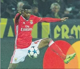  ?? FOTO: GETTY ?? Nelson Semedo se ha consolidad­o como lateral derecho del Benfica