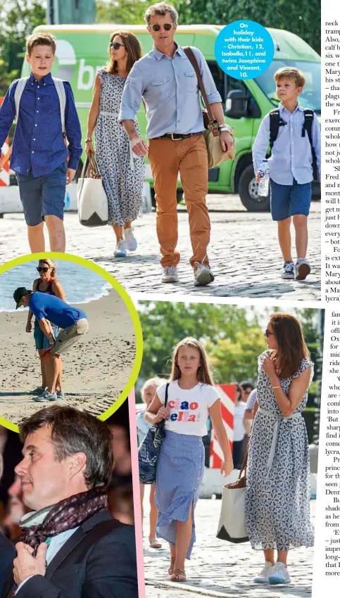  ??  ?? On holiday with their kids – Christian, 12, Isabella,11, and twins Josephine and Vincent, 10.