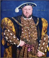  ?? Palazzo Barberini, Rome / Palazzo Barberini, Rome ?? Hans Holbein the Younger’s 1540 masterpiec­e “Portrait of Henry VIII” will be hung in the exhibition in the coming weeks.