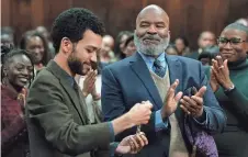  ?? ?? Justice Smith and David Alan Grier in “The American Society of Magical Negroes.”