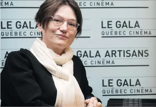  ?? PIERRE OBENDRAUF ?? “The gala is an important part of the cinema milieu here,” Québec Cinéma executive director Ségolène Roederer says, “but the whole milieu has to be working properly.”