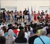  ?? (Photo I. R.) ?? Les élèves de la classe musique ont donné leur premier concert lors de cette inaugurati­on couplée avec la fête de l’école.