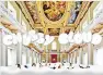  ??  ?? Cloud cover: the Banqueting Hall in Whitehall, above. Hindmarch, left, and one of her bags, right