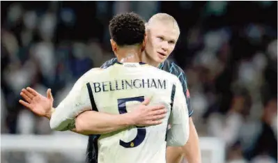  ?? ?? RECAMBIO. Erling Haaland, que volvió al gol frente al Luton en la Premier League, llega con un nuevo aire al encuentro después de la mala actuación en el Santiago Bernabéu.