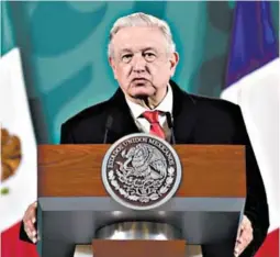  ?? FOTO: AFP ?? López Obrador rechazó los señalamien­tos en su contra y los calificó de ataques políticos por las próximas elecciones en México.