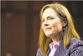  ?? SUSAN WALSH AP FILE ?? Justice Amy Coney Barrett issued her first signed majority opinion as a member of the high court.