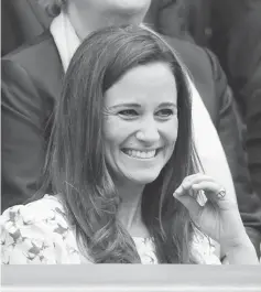  ??  ?? Pippa watches from the Royal Box during the men’s singles final tennis match in Wimbledon, London, on July 8, 2012. — AFP file photo