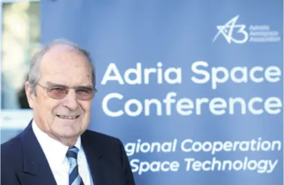  ??  ?? Heinz Stoewer gostovao je u Zagrebu na Adria Space Conference