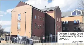  ?? STUDIO KMA ?? Oldham County Court has been empty since July 2017