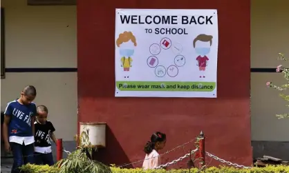  ?? Photograph: Anjum Naveed/AP ?? ‘Leaders can take the first steps toward transforma­tive change by delivering a substantia­l financial stimulus to education.’ Children return to school in Islamabad, Pakistan.